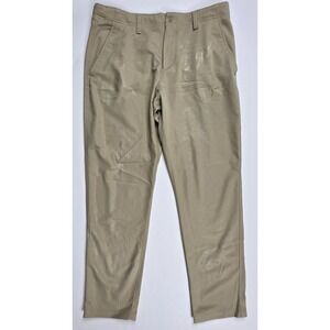 Under Armour Golf Pants Match play Tapered Leg  YOUTH XL Adjustable Khaki YXL